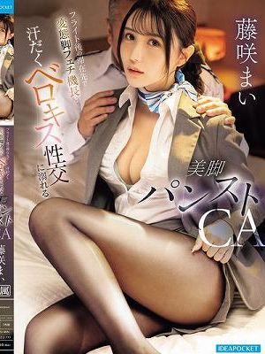 フライト後の滞在先で変態脚フェチ機長と汗だくベロキス性交に溺れる美脚パンストCA 藤咲まい