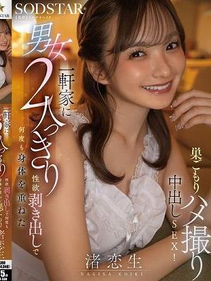 一軒家に男女2人っきり、性欲剥き出しで何度も身体を重ねた巣ごもりハメ撮り中出しSEX！渚恋生　